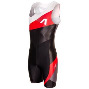 OEM Black Red White Wrestling Singlet