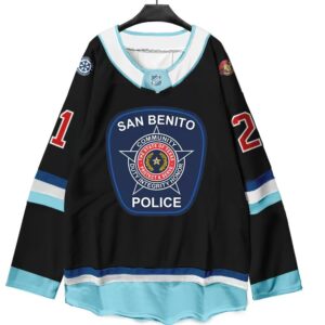 OEM Custom Police Hockey Jersey Long Sleeve Ice Hockey Uniform
