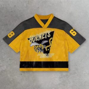 26-27 OEM Support Yellow Black Gray American Football Jersey S-5XL