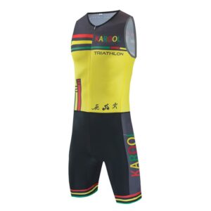 OEM Yellow Black Wrestling Singlet