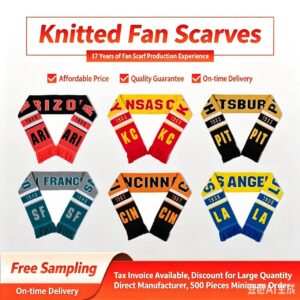 Knitted Fan Scarves