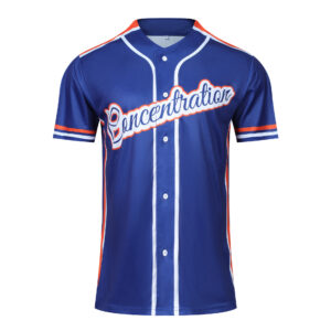 26-27 Blue Baseball Jersey S-5XL