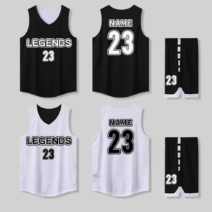 26-27 OEM Support Black White Basketball Jersey S-5XL